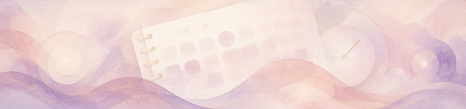 Ilustración abstracta de un calendario que representa la reserva de una cita